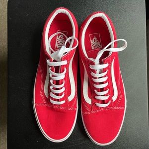 Racing red vans Old Schools men’s size 11